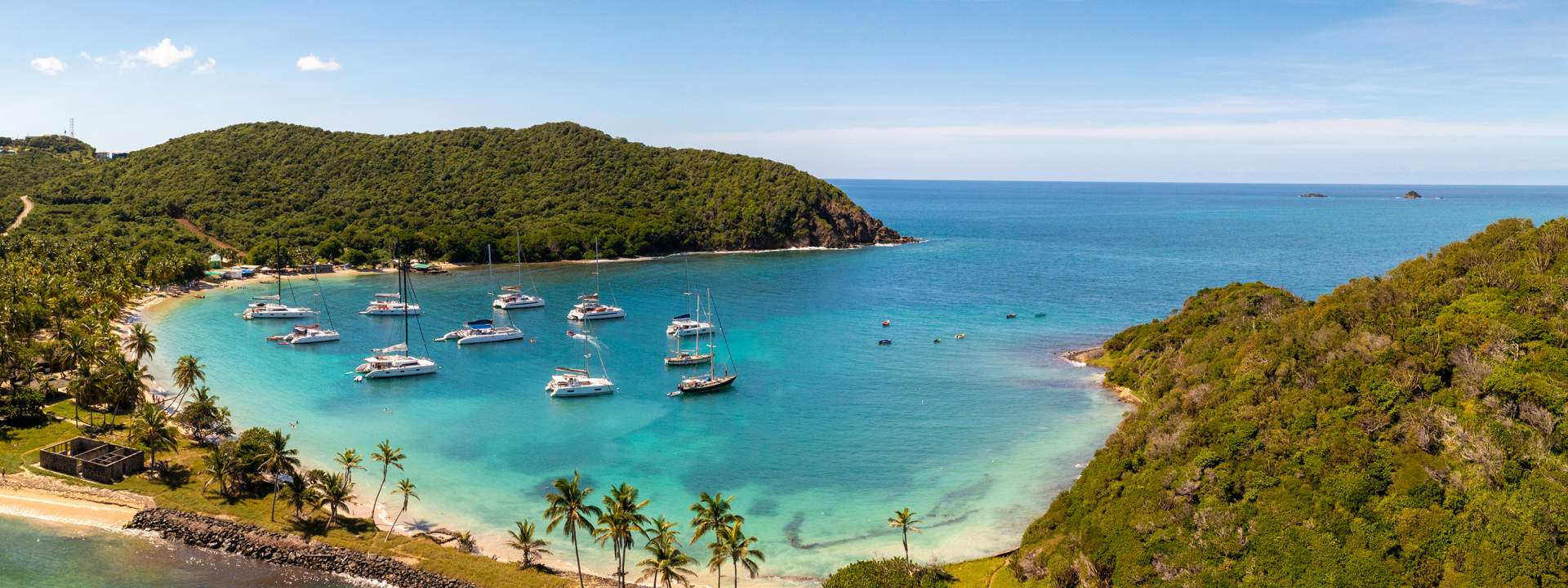 Esplora le Grenadine a bordo di un comodo catamarano