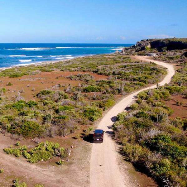 Barbuda, die Küste der Höhlen