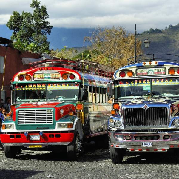 Busse in Antigua