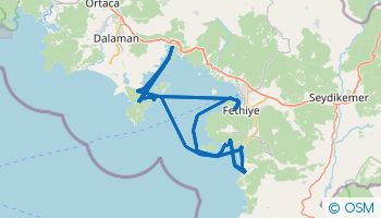 One week sailing itinerary from Fethiye